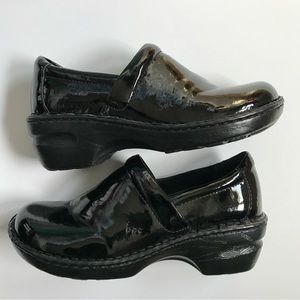 Born Concept (b.o.c) Black patent (p/u) clogs